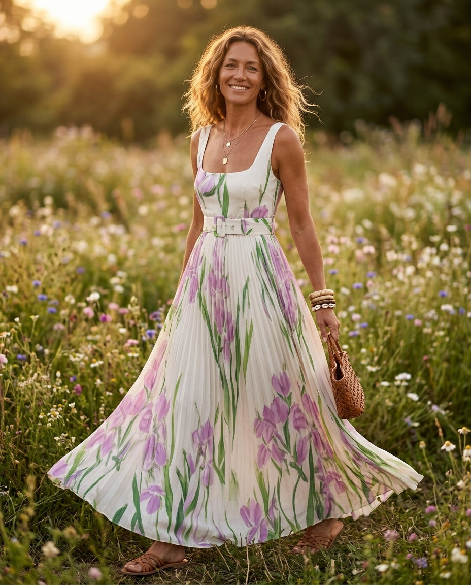 Saoirse Women's Floral Boho Maxi Dress