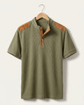 Ridley Men's Textured Henley Polo Shirt