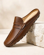 Crawford Men's Leather Driving Mules