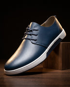 Barlow Men's Leather Lace Up Sneakers