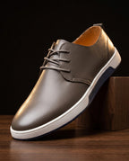 Barlow Men's Leather Lace Up Sneakers