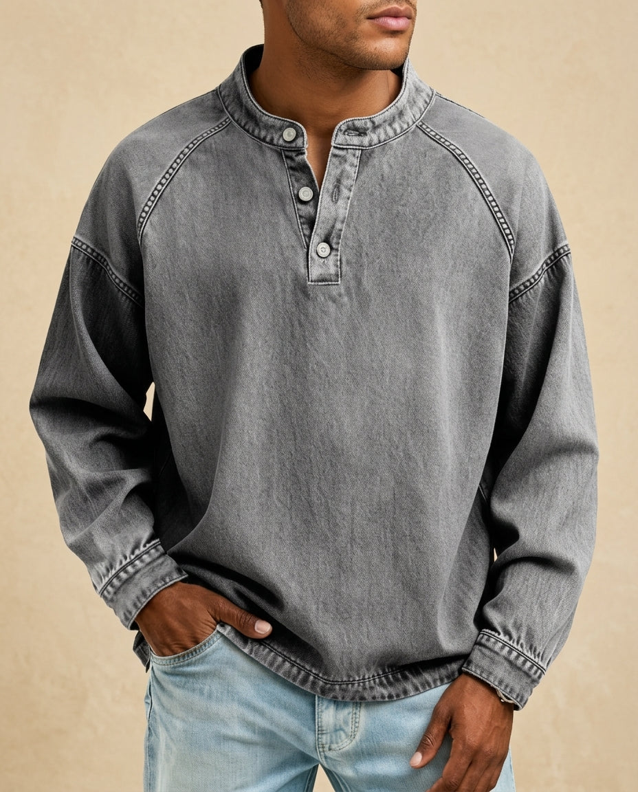 Prescott Men's Vintage Long Sleeve Shirt