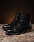 Barclay Men's Leather Wool Vintage Boots