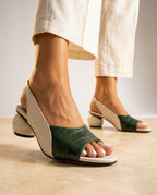 Delaney Women's Croc Embossed Slingbacks