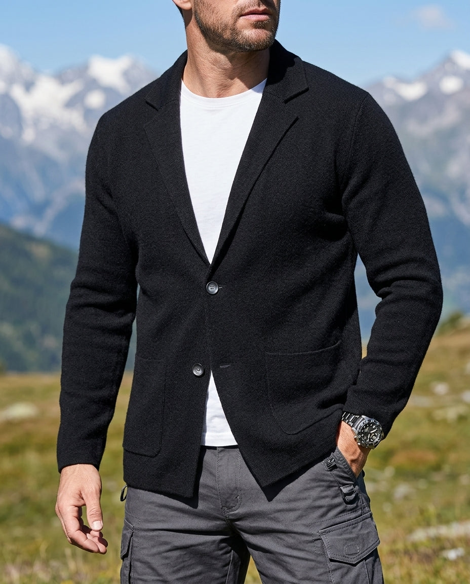 Prescott Men's Cashmere Button Cardigan