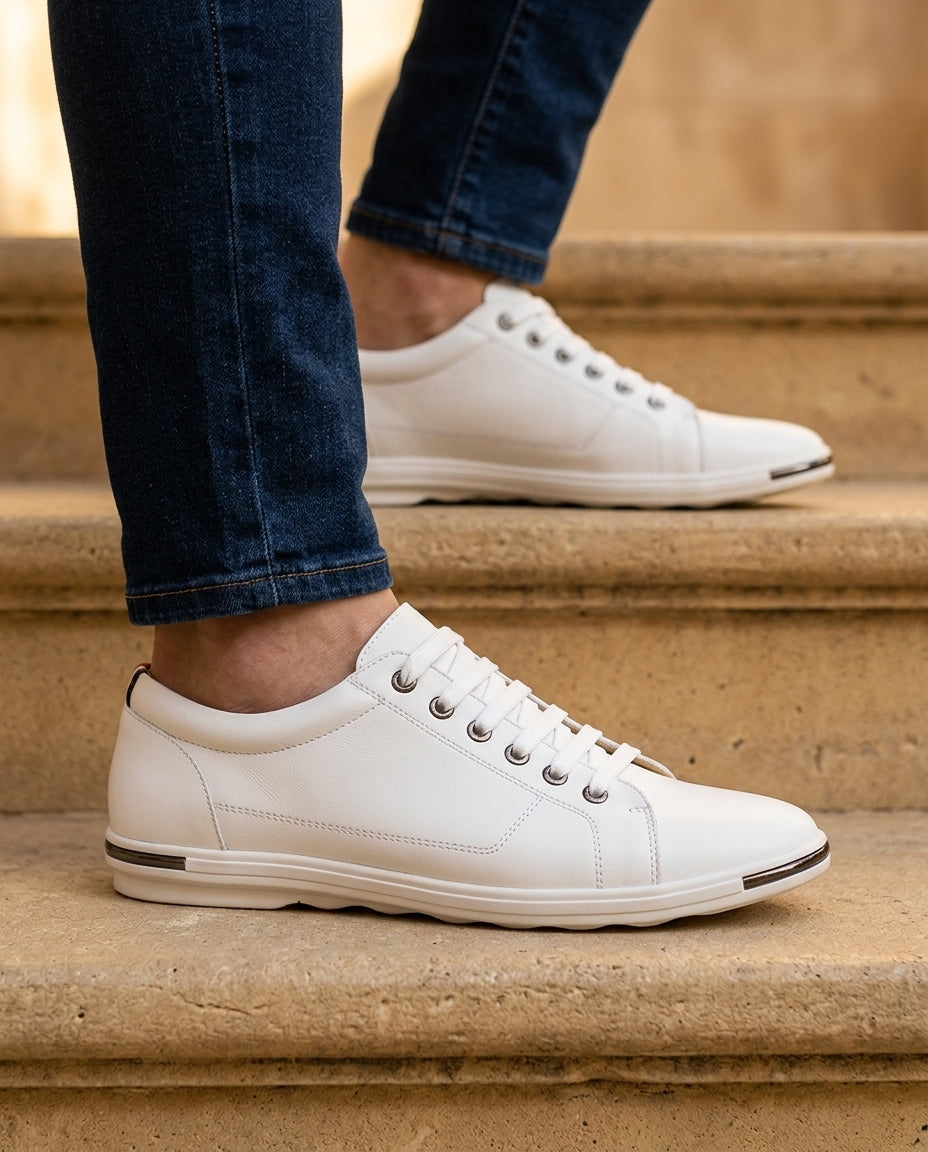 Harrison Men's Leather Smart Casual Sneakers