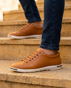 Harrison Men's Leather Smart Casual Sneakers