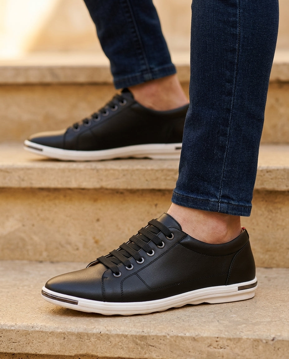 Harrison Men's Leather Smart Casual Sneakers