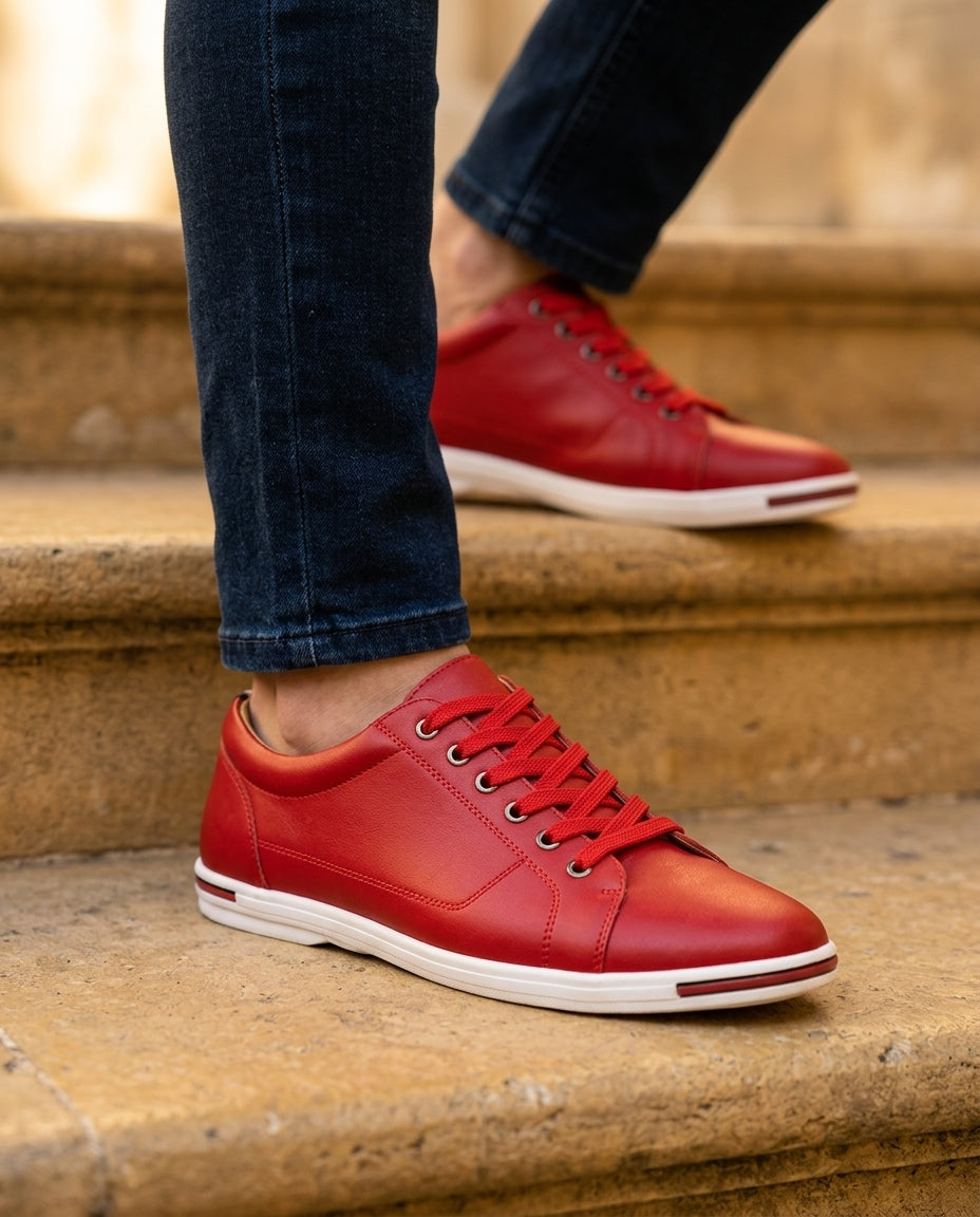 Harrison Men's Leather Smart Casual Sneakers
