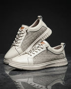 Barrett Men's Leather Mesh Sneakers