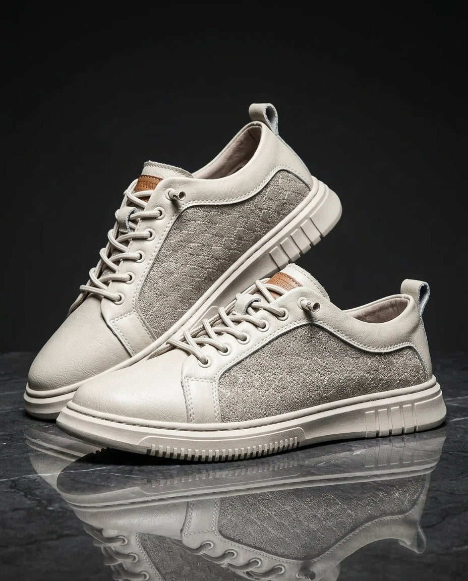 Barrett Men's Leather Mesh Sneakers