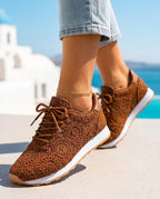 Marlowe Women's Crochet Swirl Sneakers