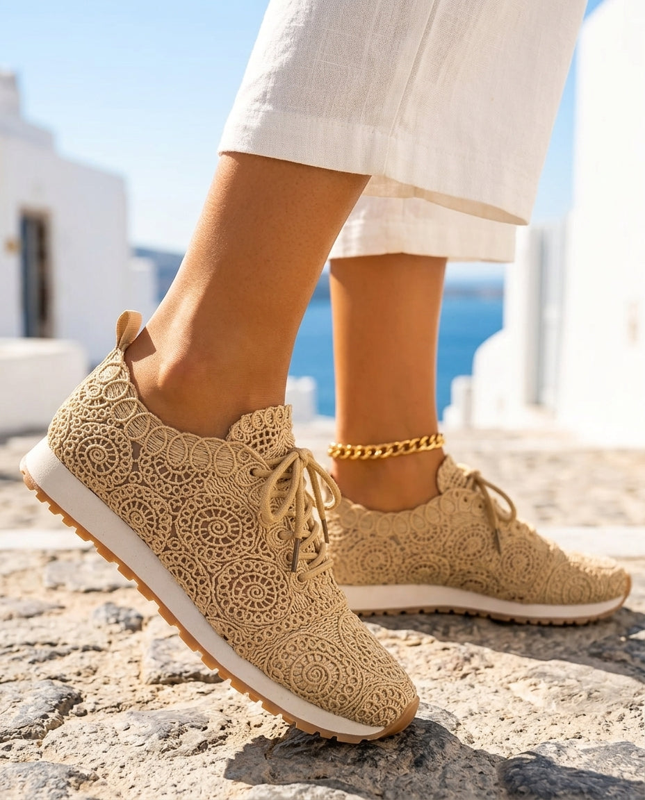 Marlowe Women's Crochet Swirl Sneakers
