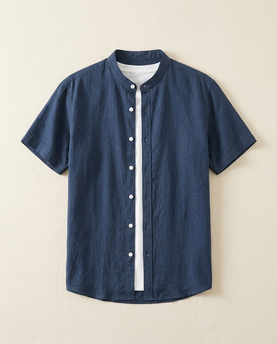 Everett Men's Cotton Linen Shirt