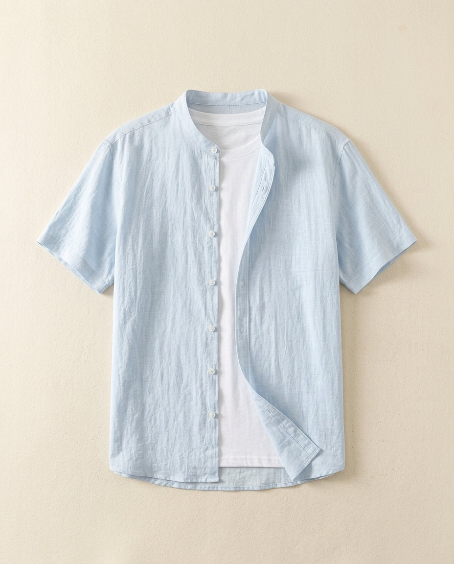 Everett Men's Cotton Linen Shirt