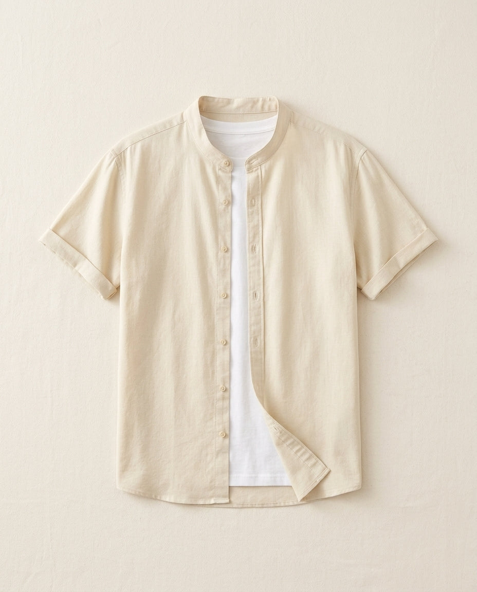 Everett Men's Cotton Linen Shirt