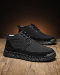 Grayson Men's Suede Quilted Sneakers