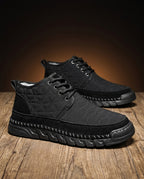 Grayson Men's Suede Quilted Sneakers