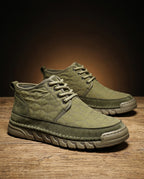 Grayson Men's Suede Quilted Sneakers