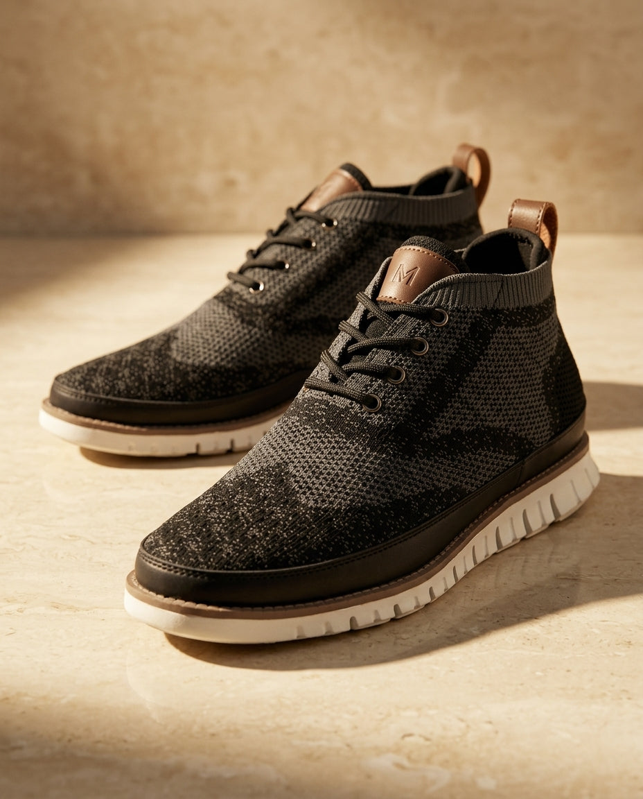 Sutton Men's Knit Chukka Boots