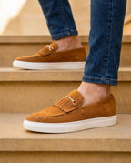 Weston Men's Suede Fringe Loafers