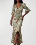 Vivienne Women's Floral Fishtail Maxi Dress