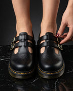 Bellamy Women's Double Buckle Mary Jane Flats
