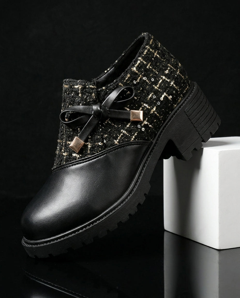 Sinclair Women's Tweed Bow Ankle Boots