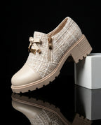 Sinclair Women's Tweed Bow Ankle Boots