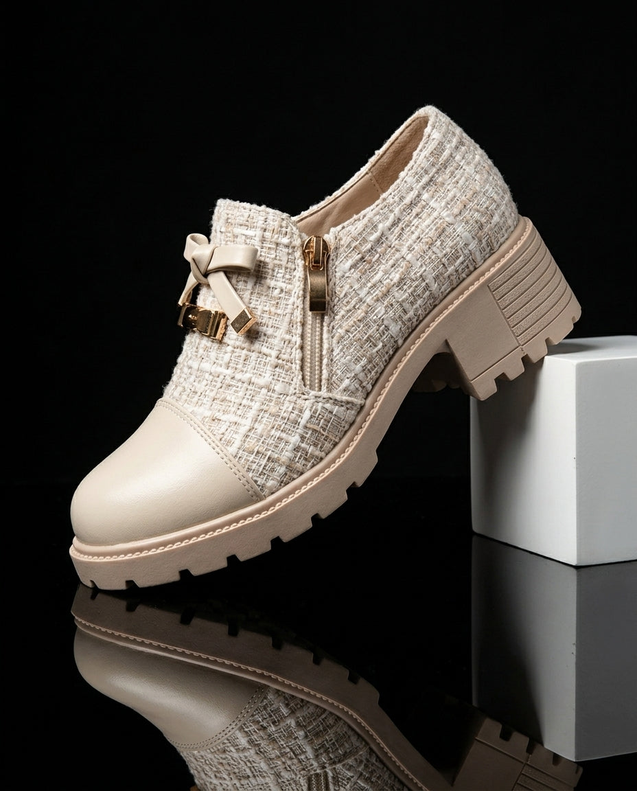 Sinclair Women's Tweed Bow Ankle Boots