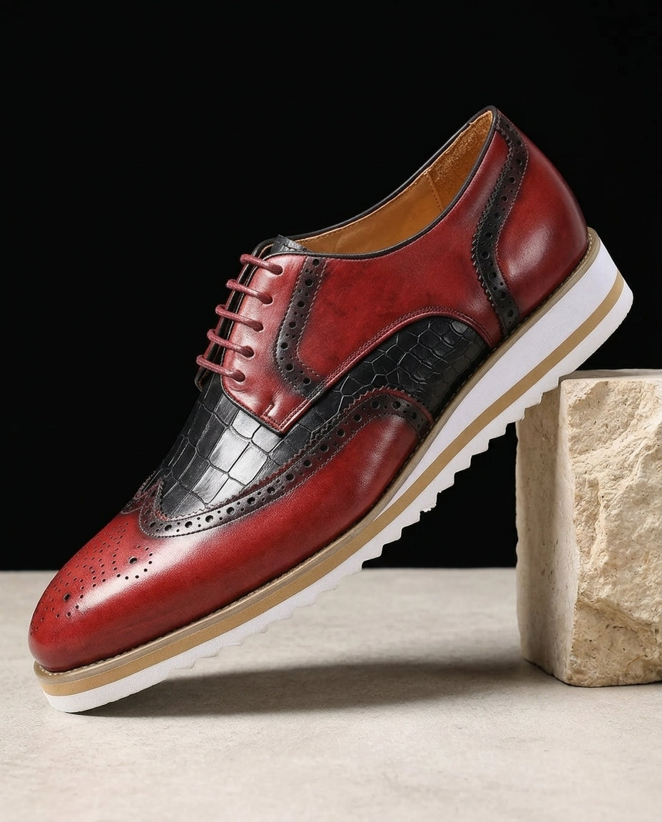 Harrison Men's Cowhide Brogue Oxfords