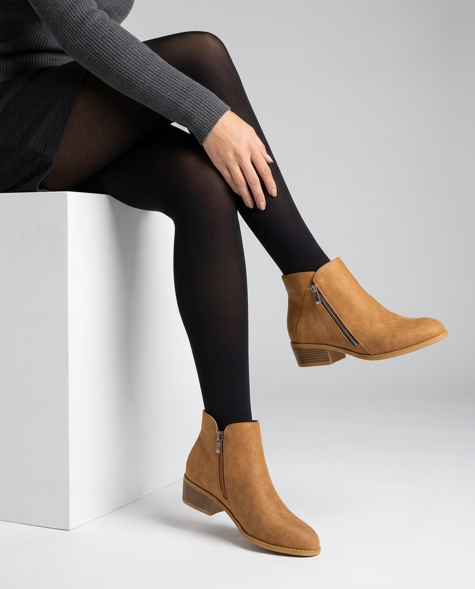 Adeline Women's Block Heel Ankle Boots