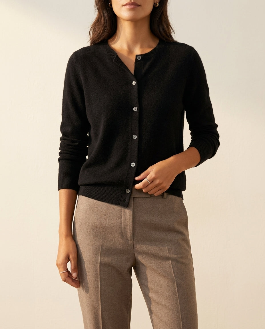 Marlowe Women's Cashmere Wool Cardigan