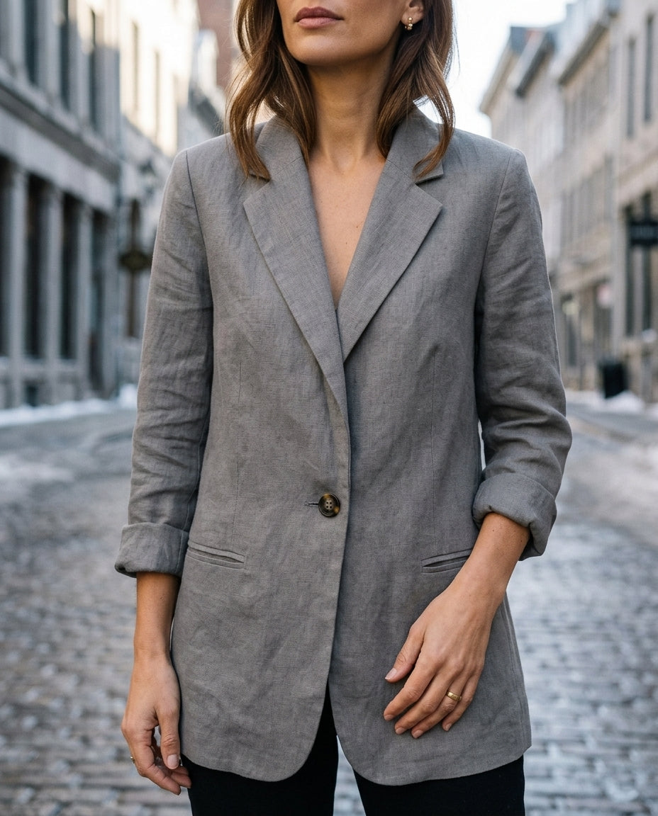 Whitney Women's Linen Blazer