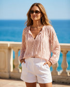 Marlowe Women's Lace Bohemian Blouse