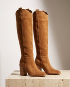 Delaney Women's Suede Knee-High Boots