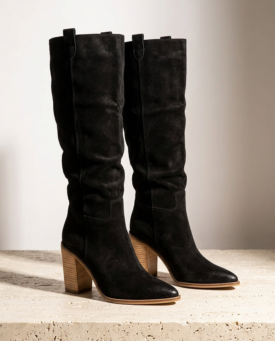 Delaney Women's Suede Knee-High Boots