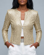 Bellamy Women's Sequin Cropped Blazer