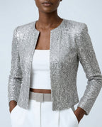 Bellamy Women's Sequin Cropped Blazer