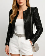 Bellamy Women's Sequin Cropped Blazer