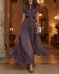 Genevieve Women's Lace Trim Maxi Dress