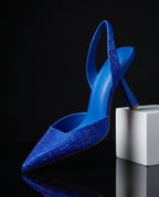 Waverly Women's Crystal Embellished Slingback Heels