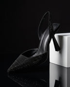 Waverly Women's Crystal Embellished Slingback Heels
