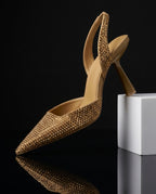 Waverly Women's Crystal Embellished Slingback Heels