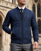 Winthrop Men's Diamond Quilted Bomber Jacket