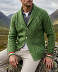Ridgewell Men's Cable Knit Shawl Cardigan
