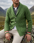 Ridgewell Men's Cable Knit Shawl Cardigan