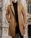 Winterbourne Men's Wool Long Overcoat