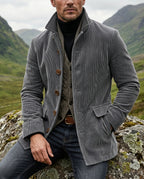 Halverson Men's Slim Fit Corduroy Coat