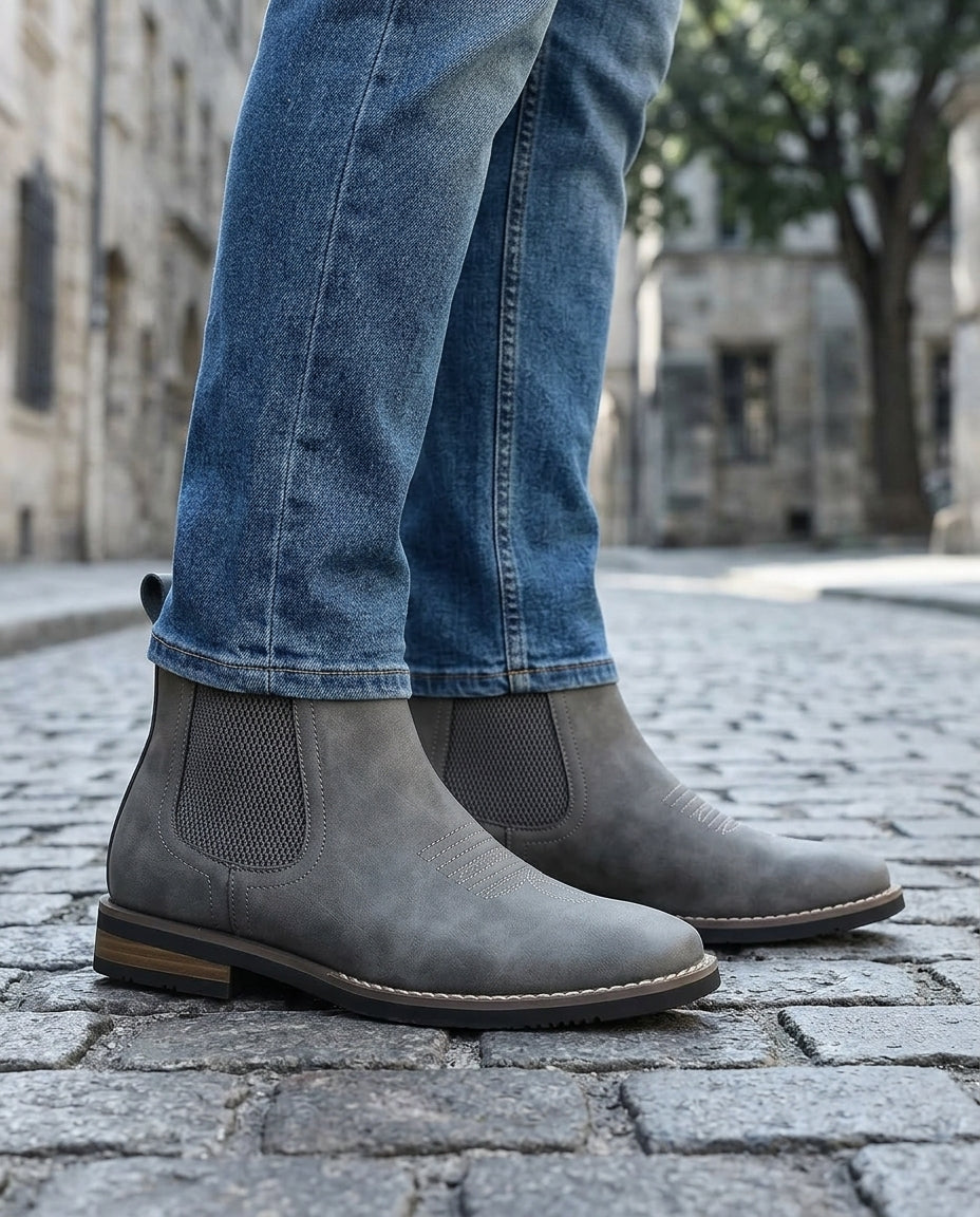 Kingsford Men's Western Stitch Chelsea Boots